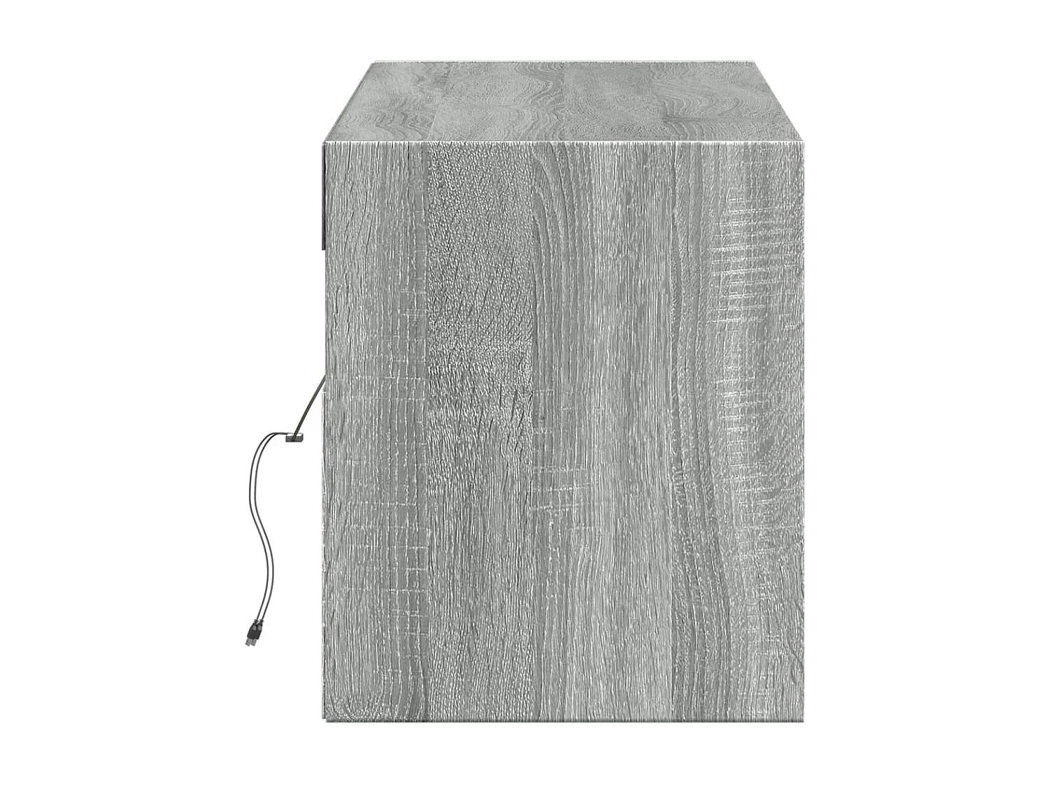 TV-Wandschrank mit LED-Beleuchtung Grau Sonoma 140x31x38 cm