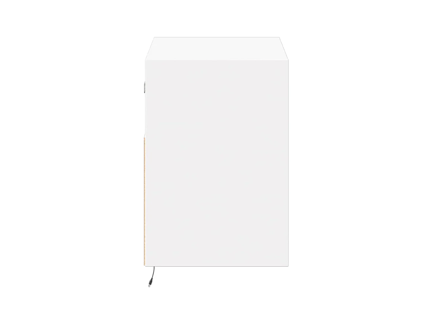 Meuble TV mural avec lumières LED blanc 80x31x45 cm