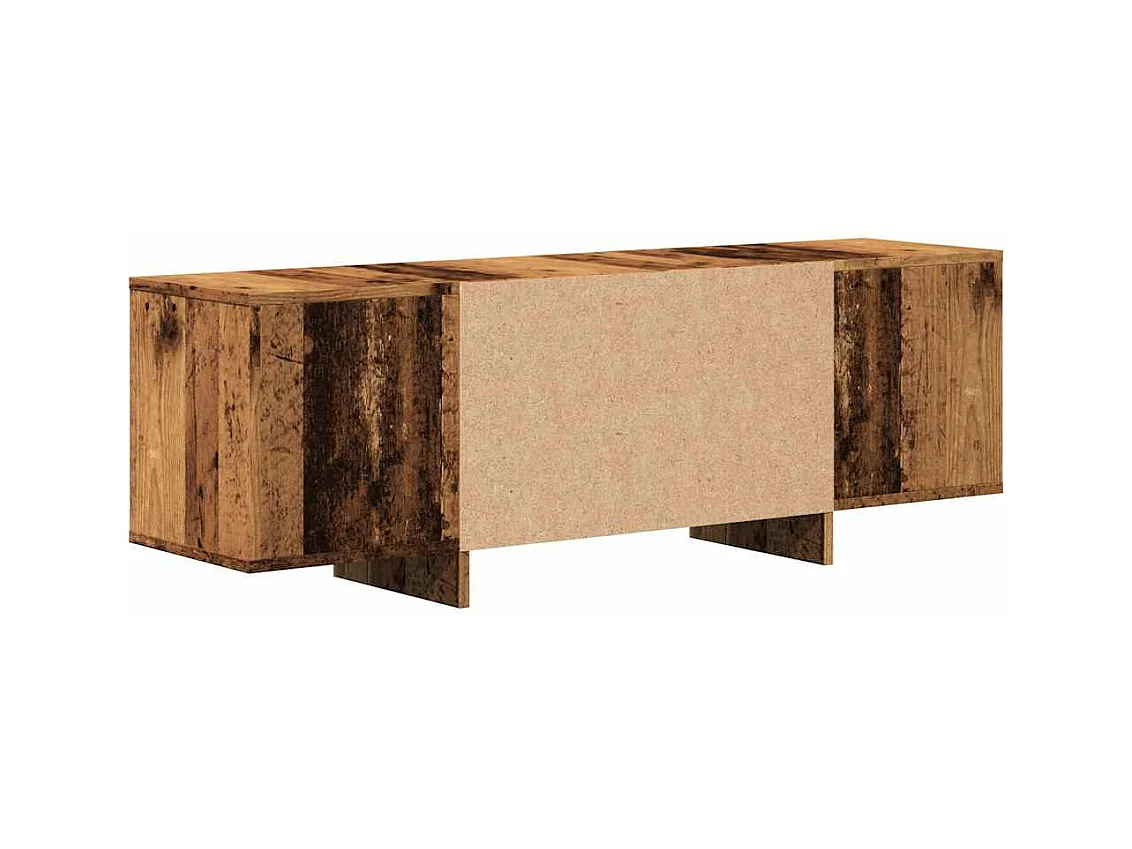 Meuble TV vieux bois 120x30x40,5 cm bois d'ingénierie