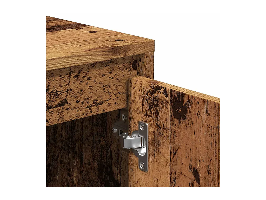 Meuble TV vieux bois 120x30x40,5 cm bois d'ingénierie