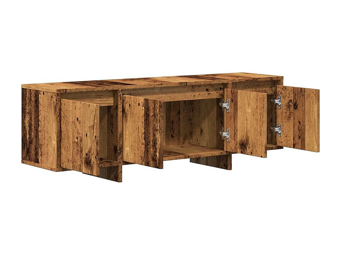 Meuble TV vieux bois 120x30x40,5 cm bois d'ingénierie