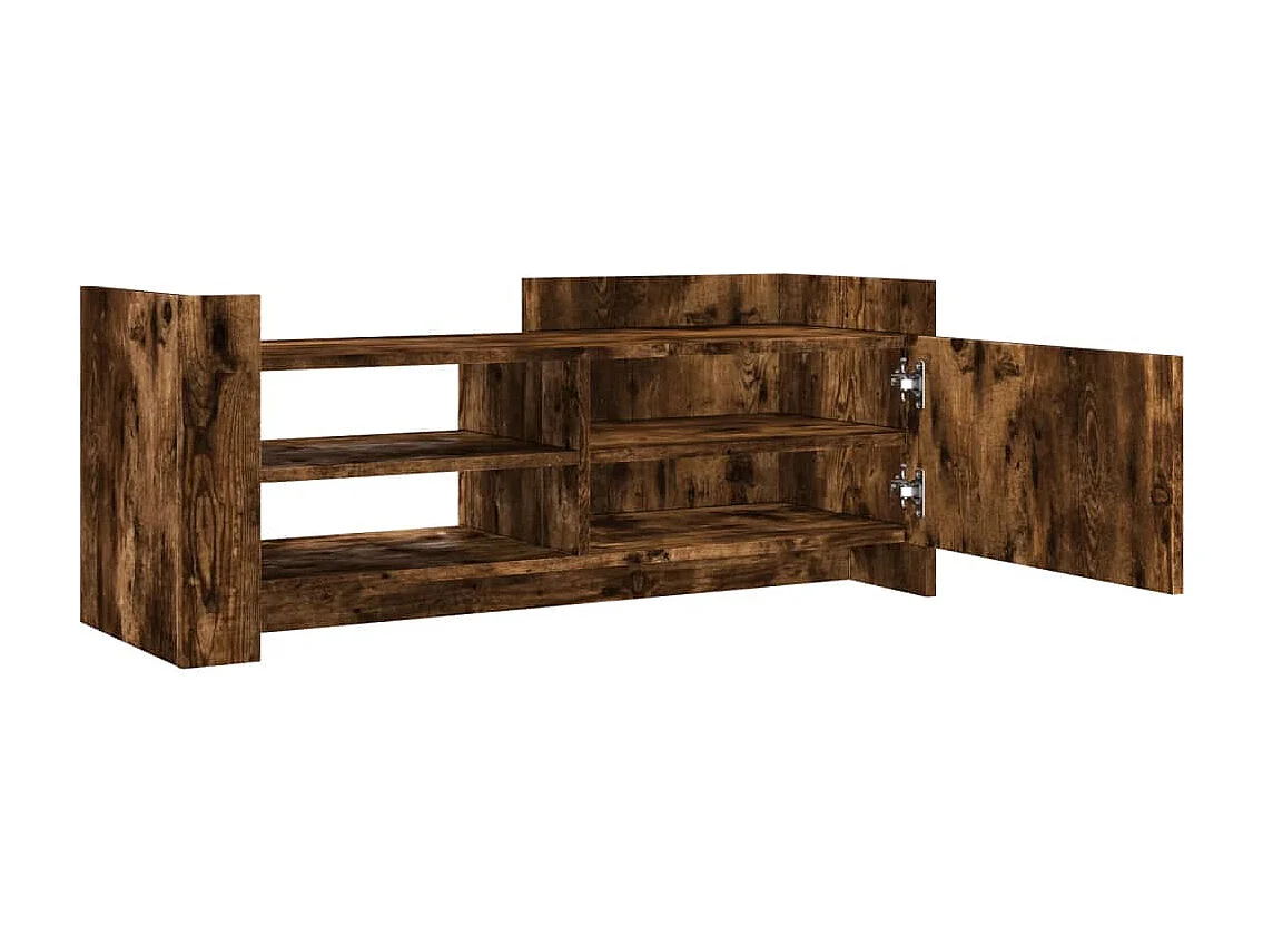 Tv-meubel 100x35x40 cm bewerkt hout gerookt eikenkleurig
