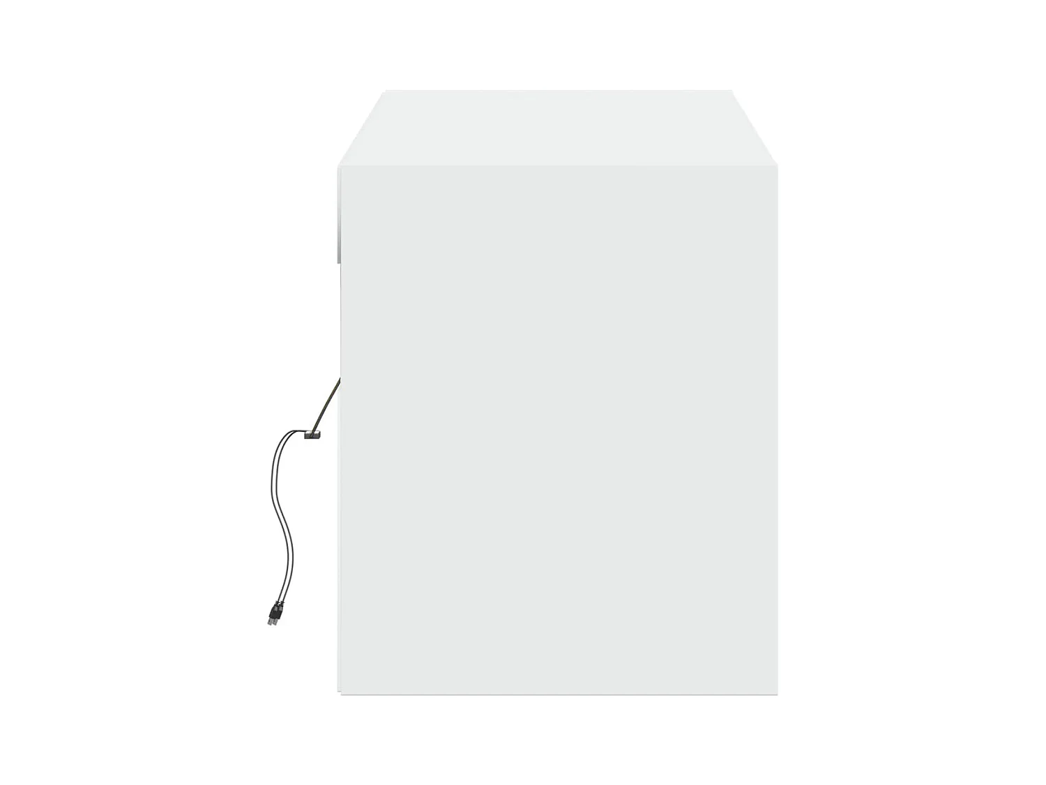 Meuble TV mural avec lumières LED blanc 140x31x38 cm