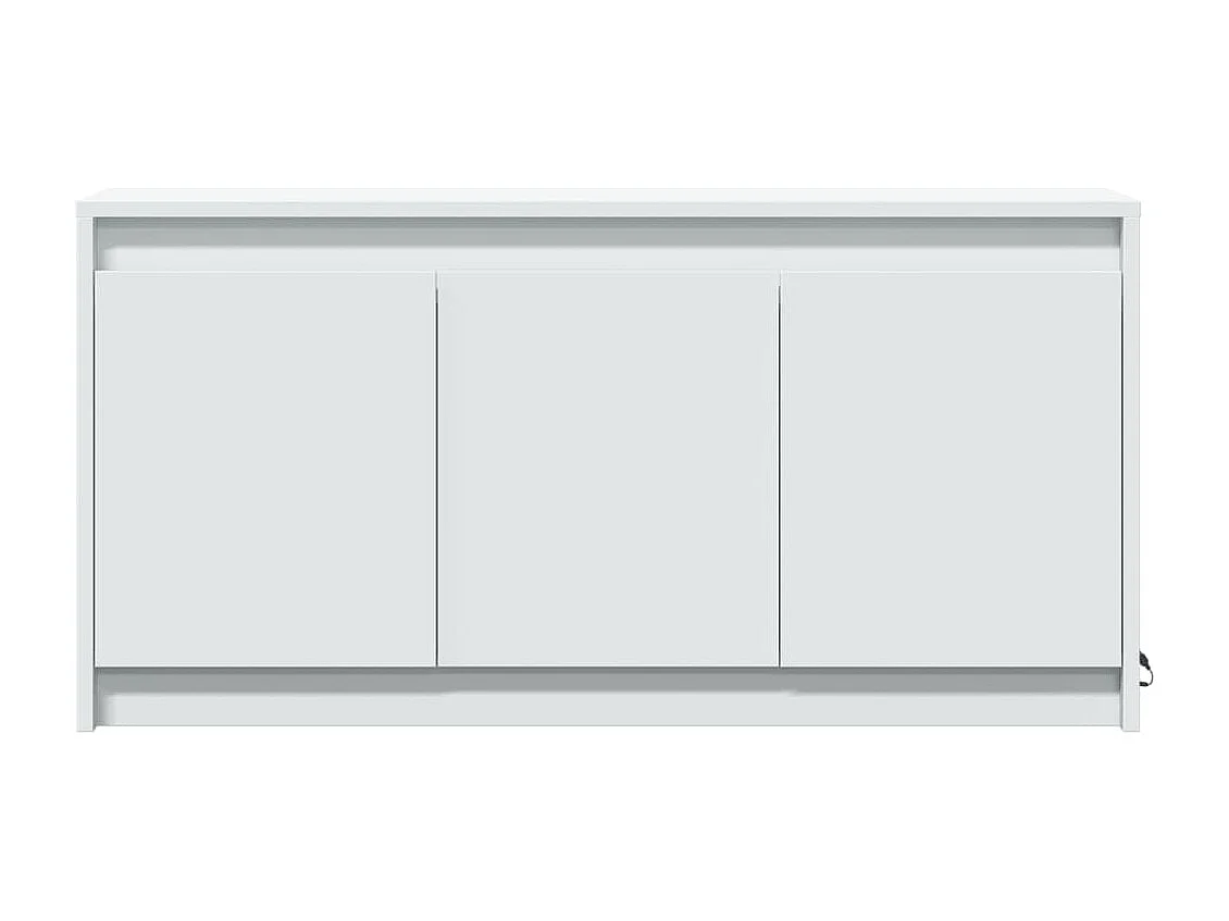 Móvel de TV com luzes LED derivados de madeira branco