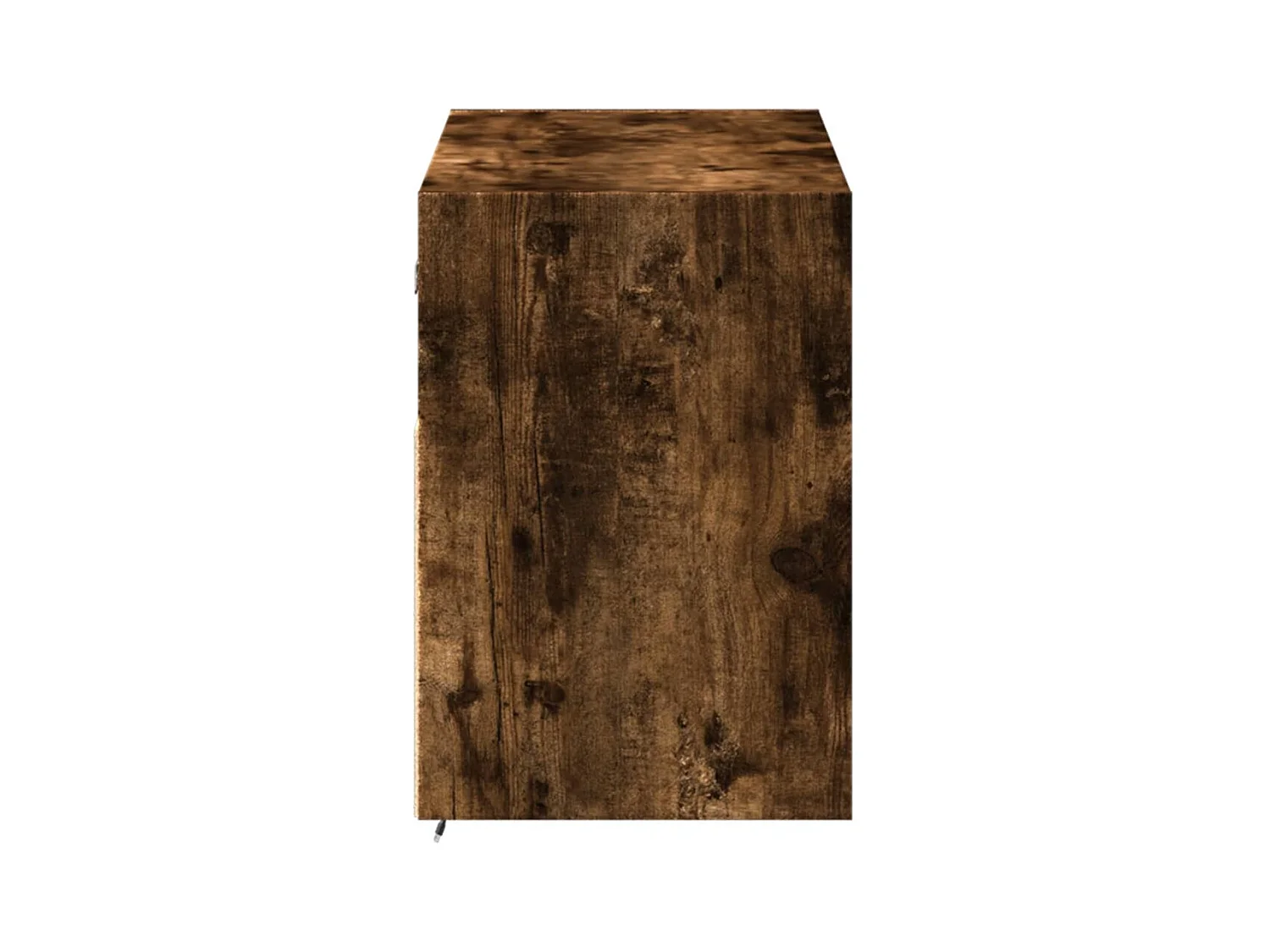 Meuble TV mural avec lumières LED chêne fumé 100x31x45 cm