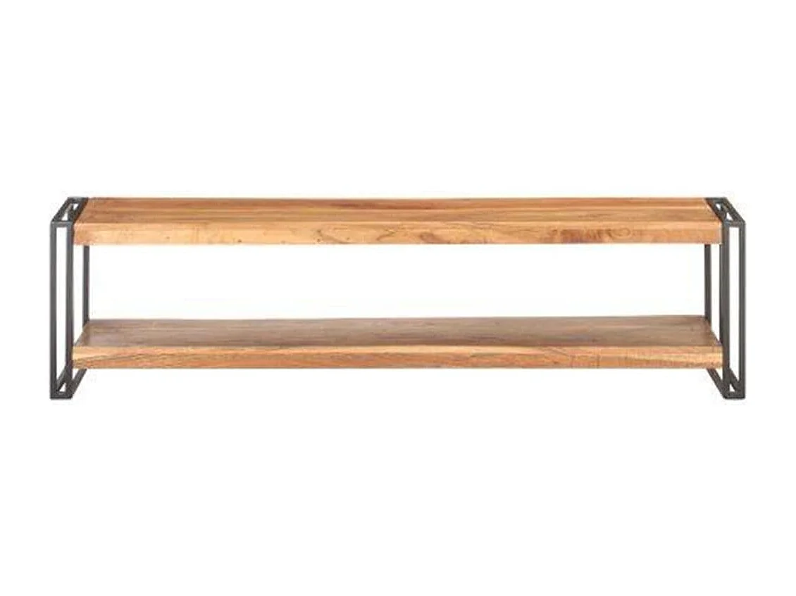 Mobile Porta TV 150x30x40 cm in Legno Massello di Acacia