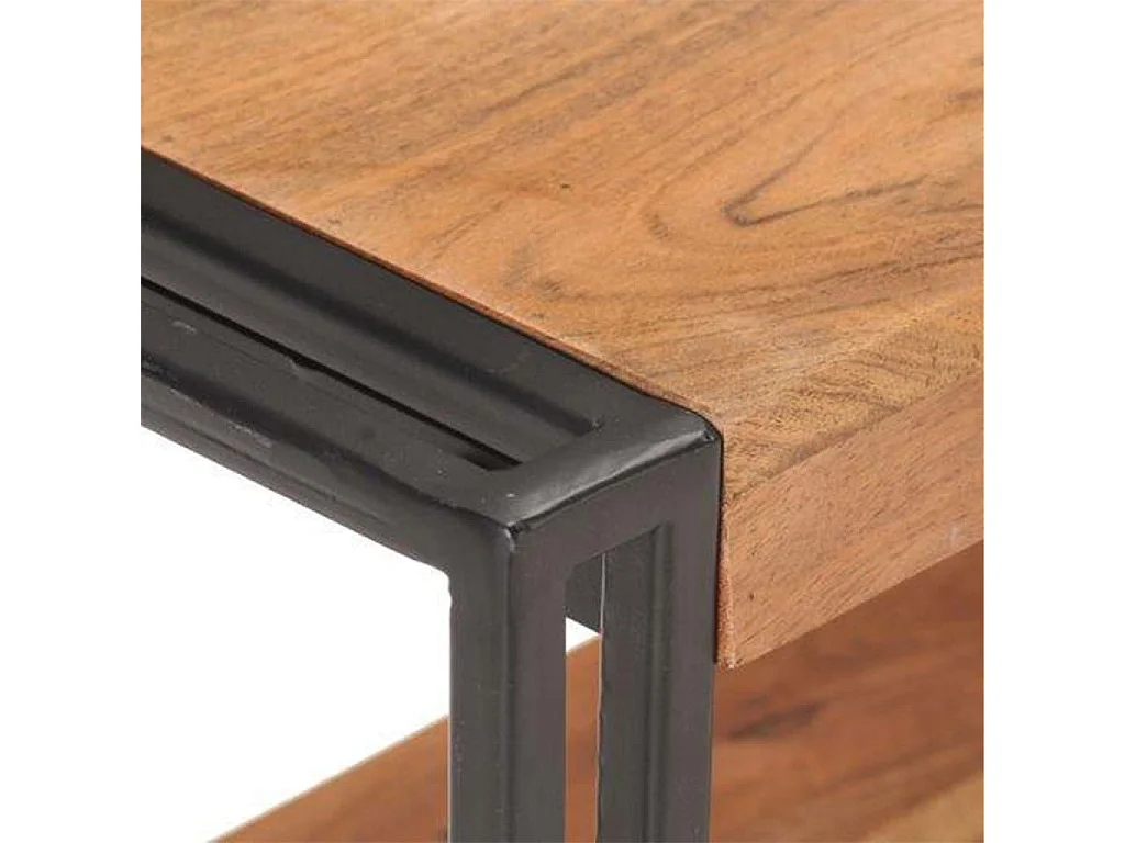 Mobile Porta TV 150x30x40 cm in Legno Massello di Acacia