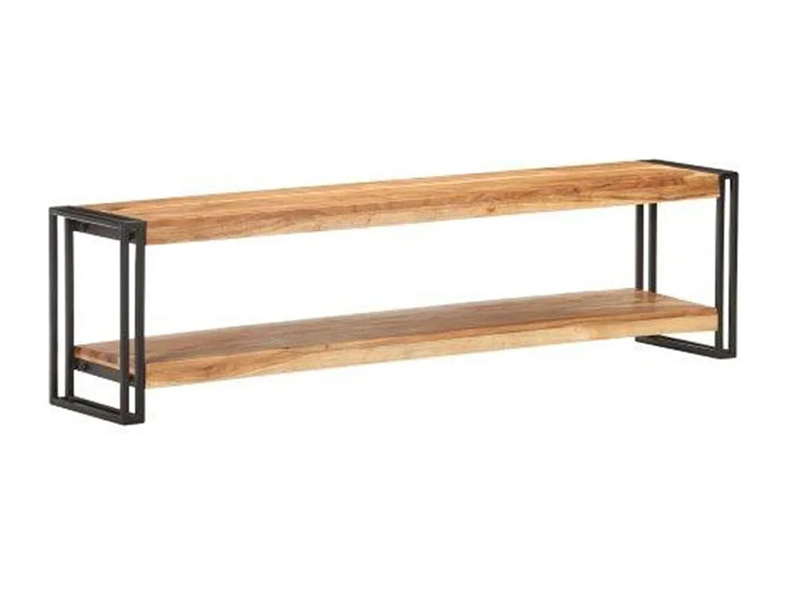 Mobile Porta TV 150x30x40 cm in Legno Massello di Acacia