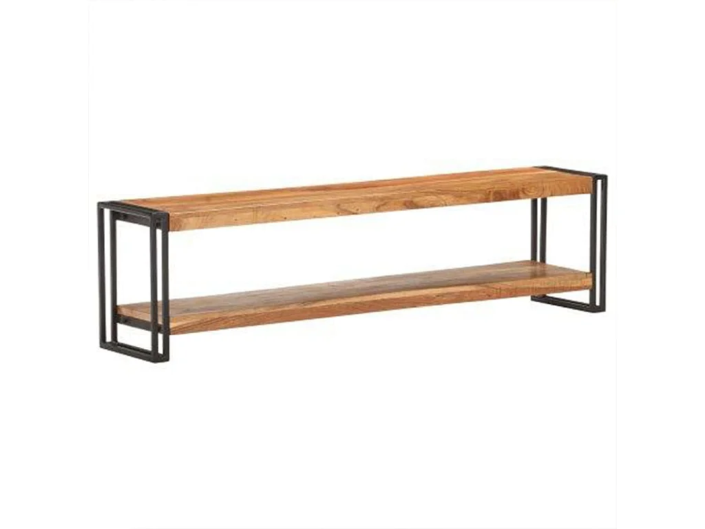 Mobile Porta TV 150x30x40 cm in Legno Massello di Acacia