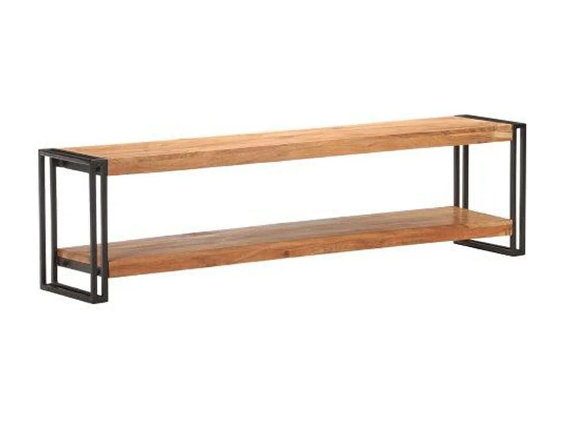 Mobile Porta TV 150x30x40 cm in Legno Massello di Acacia