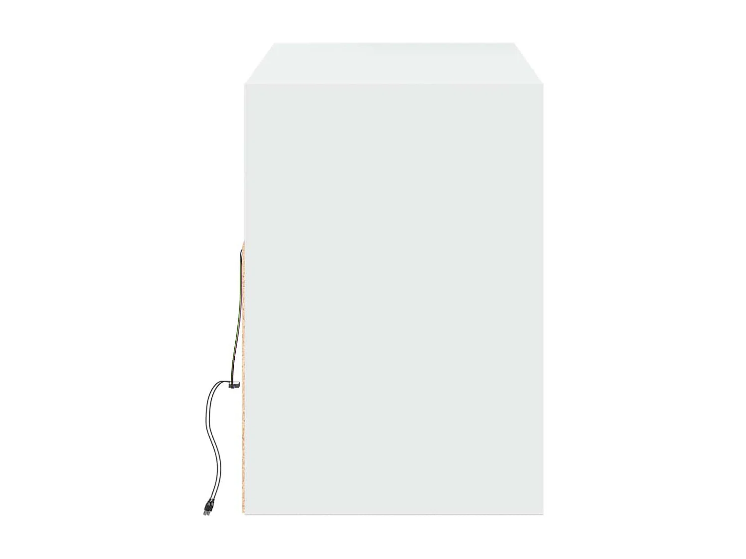 Meuble TV mural avec lumières LED blanc 130x31x45 cm