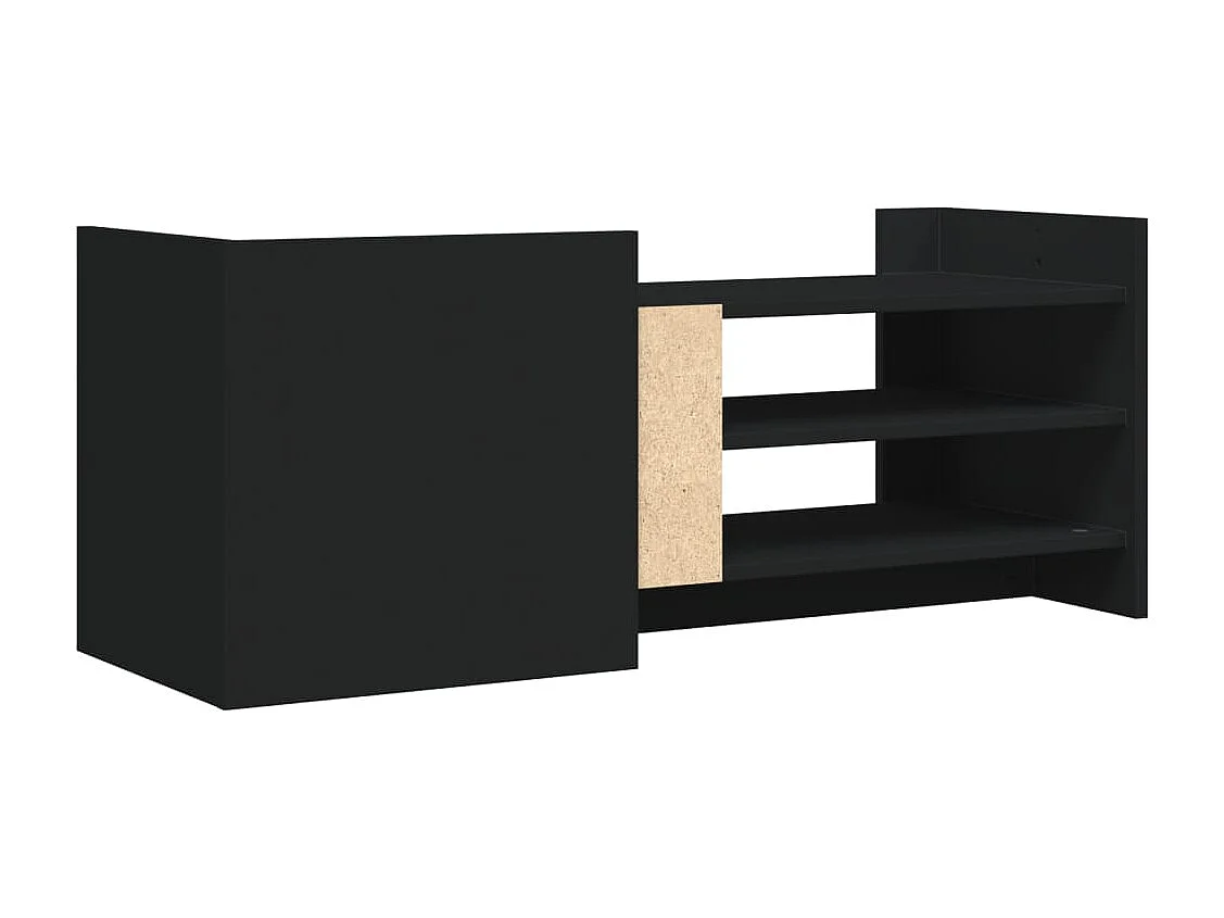 Mobile Porta TV Nero 100x35x40 cm in Legno Multistrato