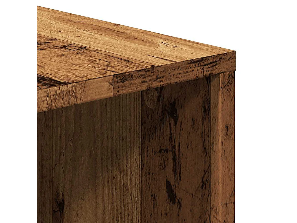 Mobile Porta TV Legno Antico 130x35x50 cm in Legno Multistrato