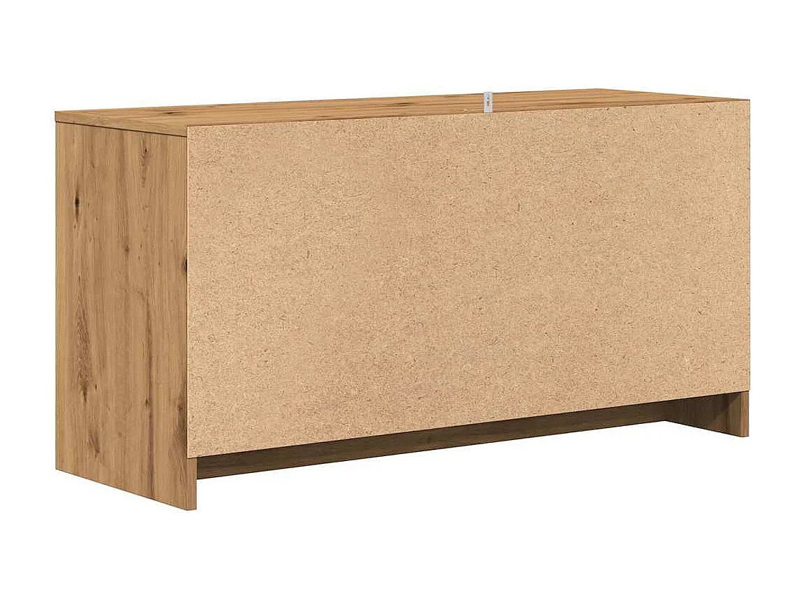Meuble TV chêne artisanal 102x37,5x52,5 cm bois d'ingénierie