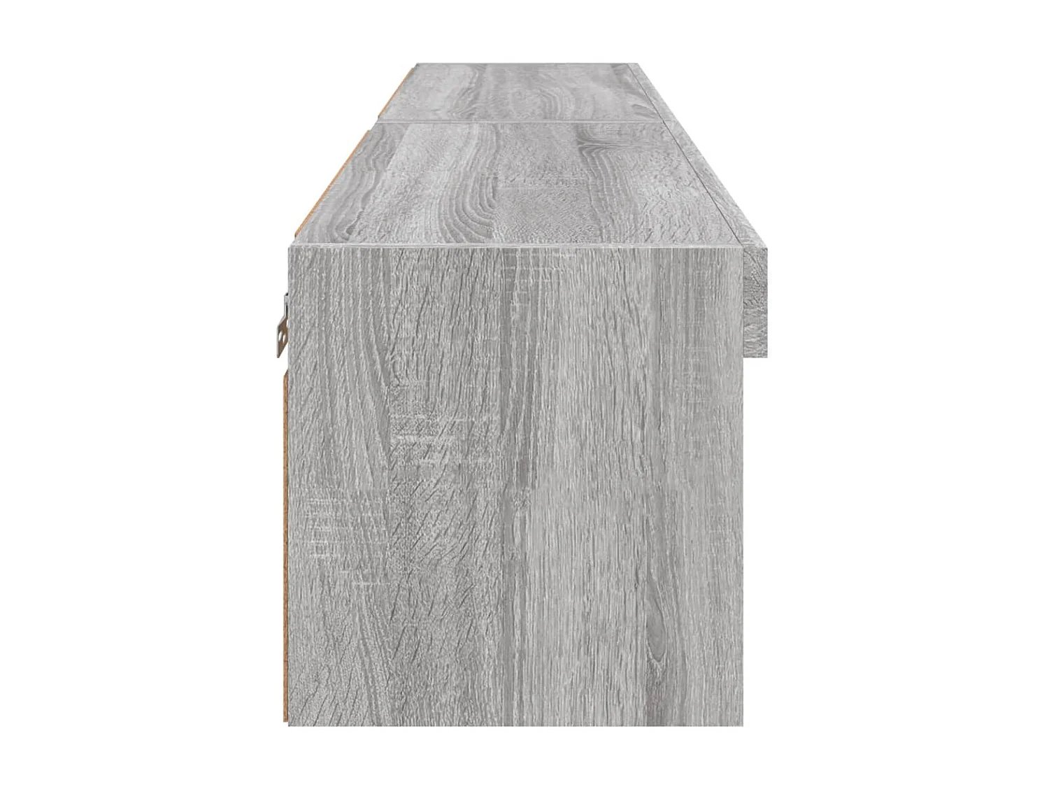 Mobili Porta TV con Luci LED 2pz Grigio Sonoma 60x30x30 cm