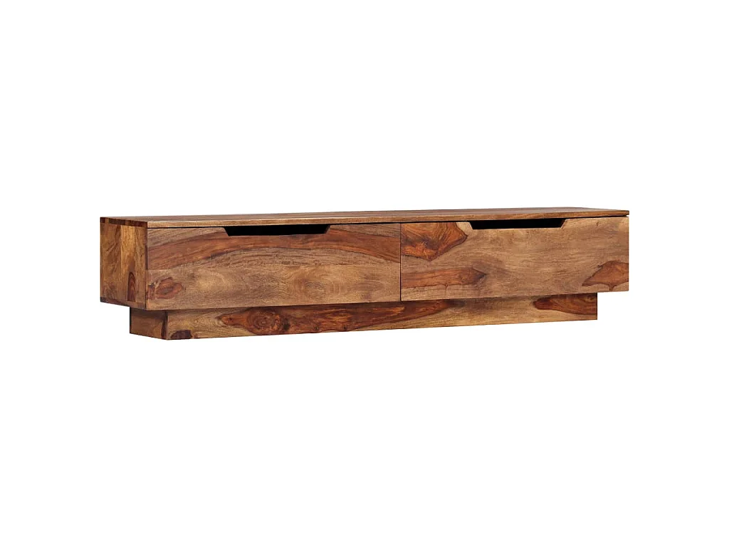 Mueble de TV madera maciza 145x30x30 cm