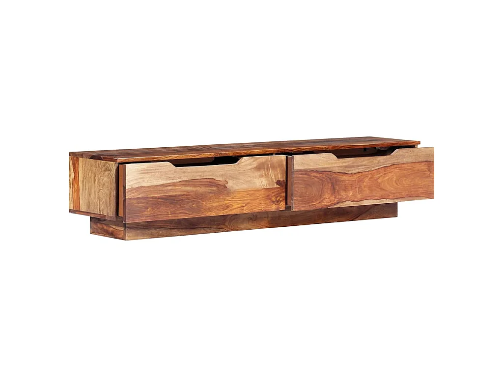 Mueble de TV madera maciza 145x30x30 cm