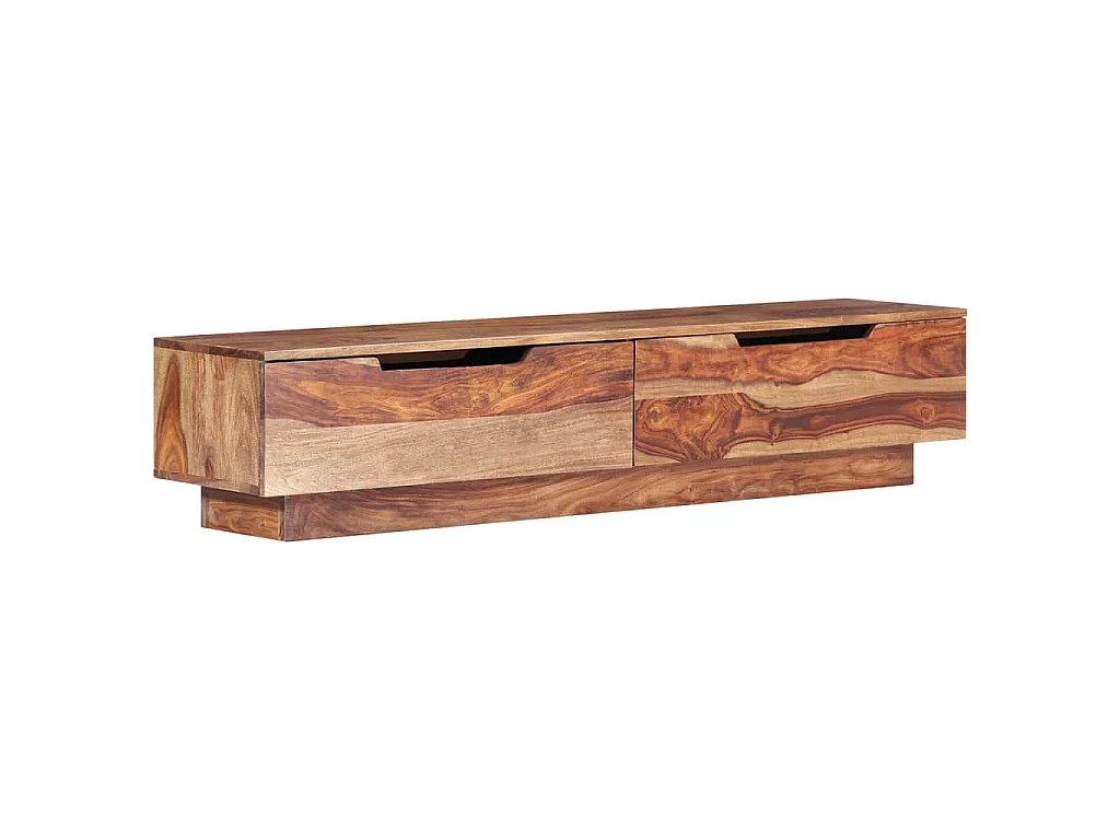 Mueble de TV madera maciza 145x30x30 cm