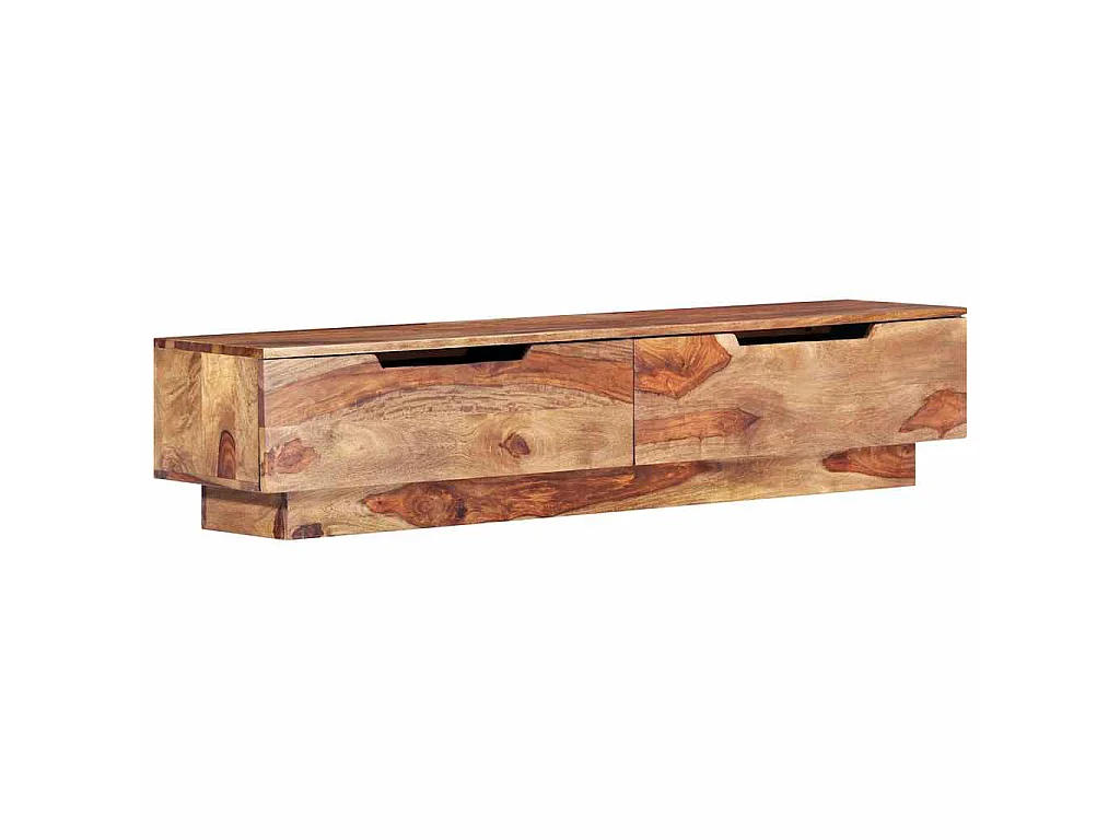 Meuble TV 145x30x30 cm Bois massif
