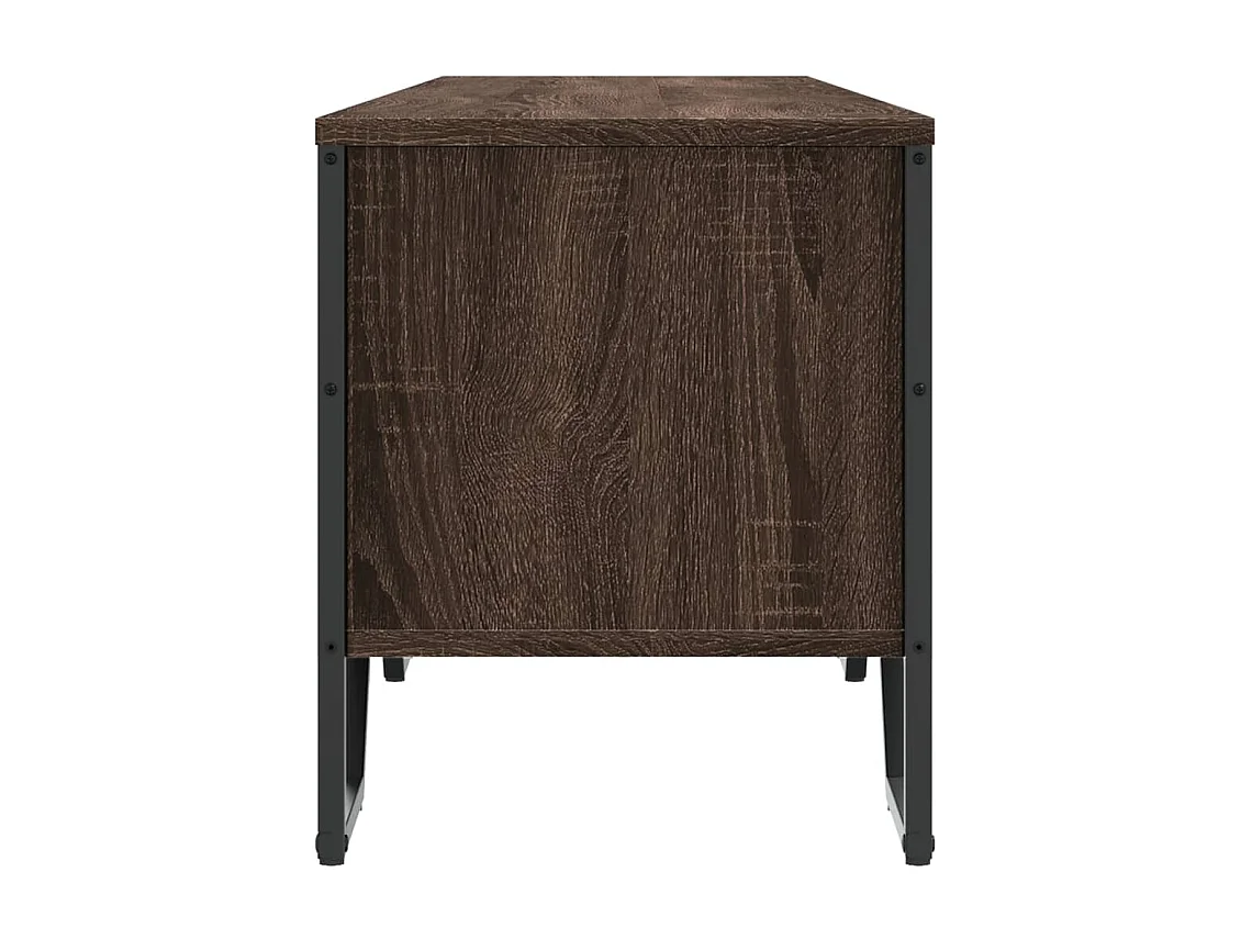 Tv-meubel 180x34x41 cm bewerkt hout bruin eikenkleurig