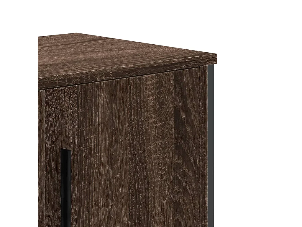Tv-meubel 180x34x41 cm bewerkt hout bruin eikenkleurig