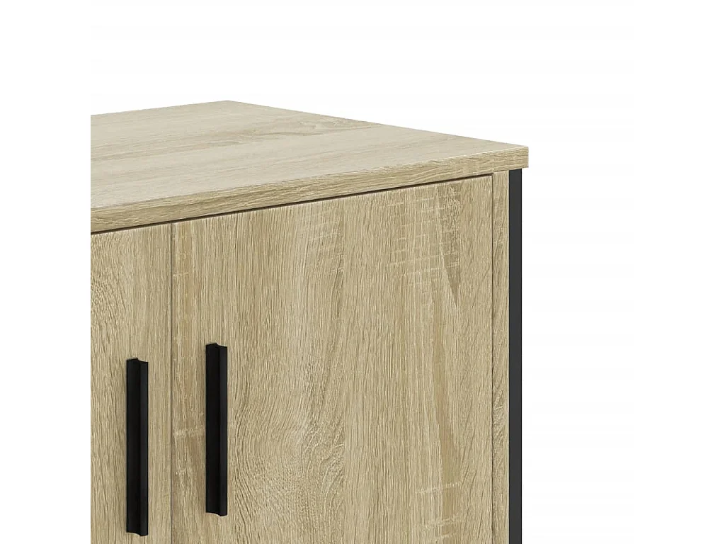 Mobile TV Rovere Sonoma 122x34x41 cm in Legno Multistrato