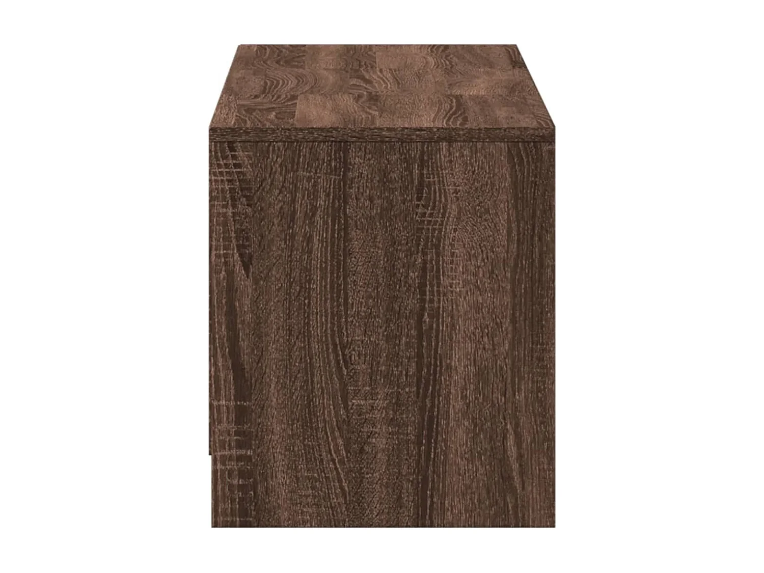 TV-Schrank LED Braun Eichen-Optik 140x34x40 cm Holzwerkstoff