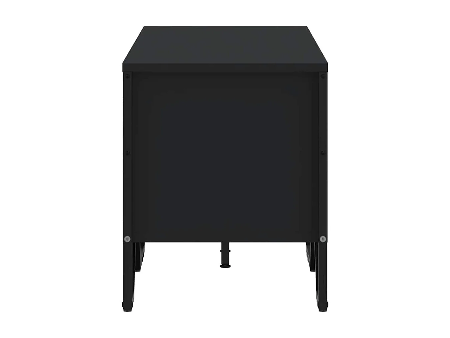 Meuble TV noir 122x34x41 cm bois d'ingénierie