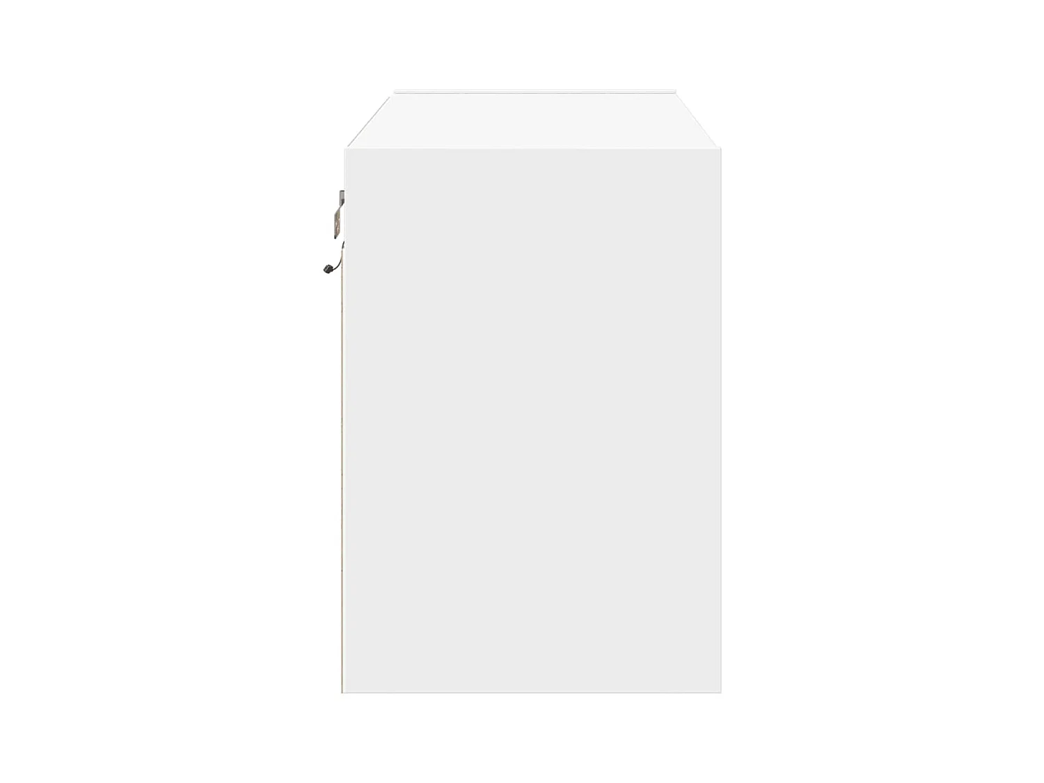TV-Wandschrank mit LED-Beleuchtung Weiß 80x31x45 cm