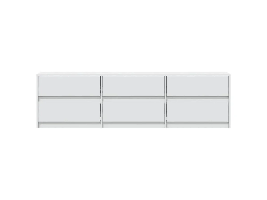 TV-Schrank mit LED-Beleuchtung Weiß 180x34x50 cm Holzwerkstoff