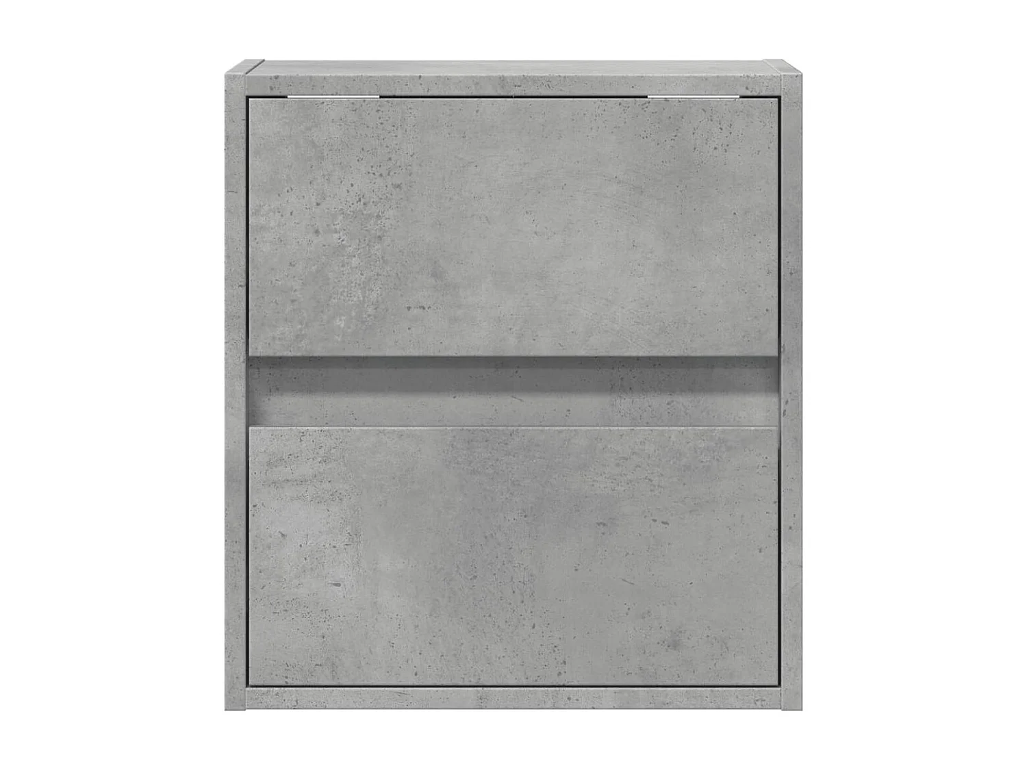 Meubles TV muraux et lumières LED 2 pcs gris béton 41x31x45 cm