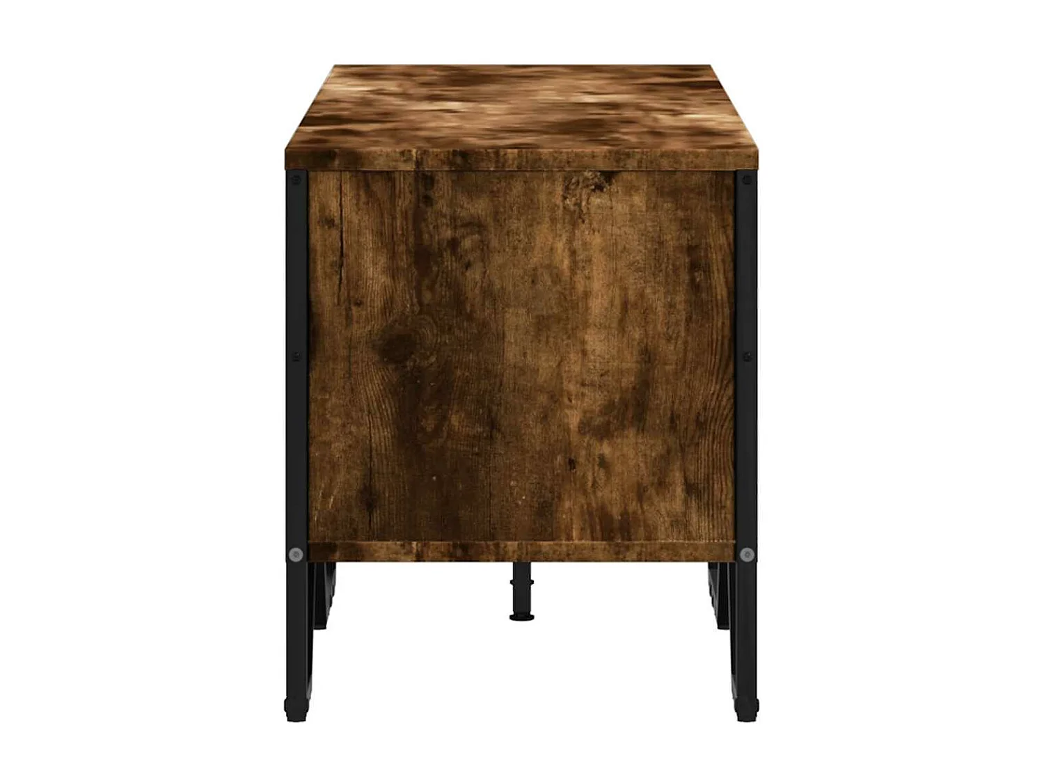 Tv-meubel 122x34x41 cm bewerkt hout gerookt eikenkleurig