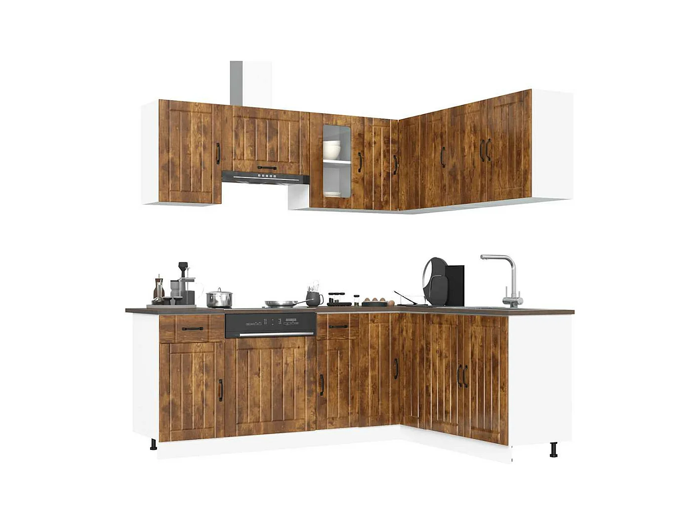 Ensemble d'armoires de cuisine 11 pcs Kalmar bois d'ingénierie