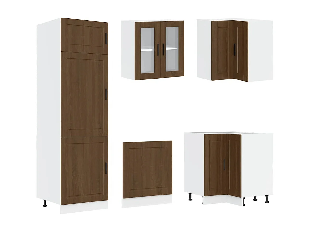 Ensemble d'armoires de cuisine 14 pcs Porto bois d'ingénierie