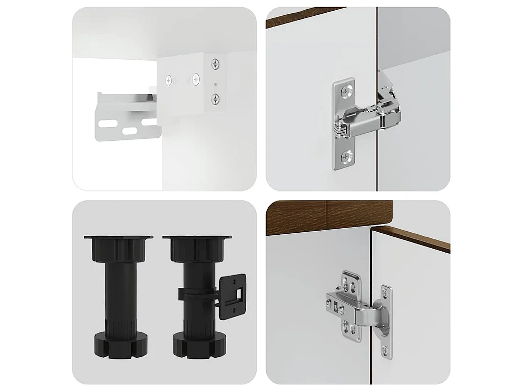 Ensemble d'armoires de cuisine 14 pcs Porto bois d'ingénierie