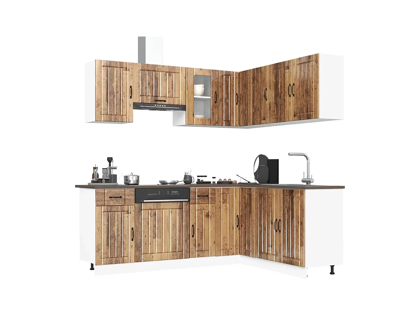 Ensemble d'armoires de cuisine 11 pcs Kalmar bois d'ingénierie