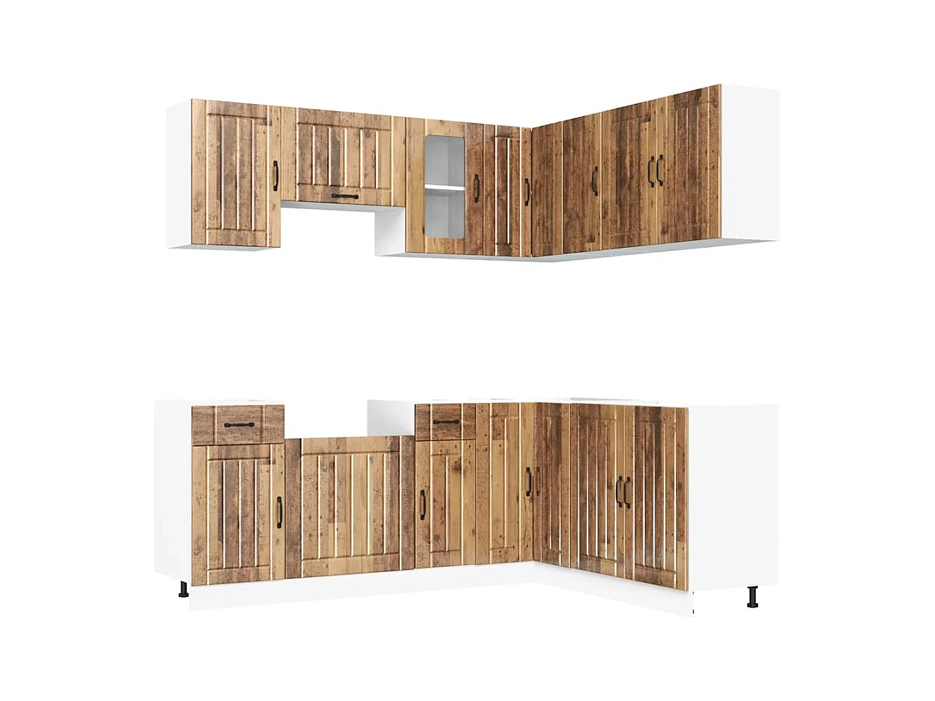 Ensemble d'armoires de cuisine 11 pcs Kalmar bois d'ingénierie