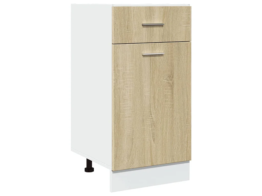 Ensemble de 7 meubles de cuisine "Lyon" en chêne Sonoma