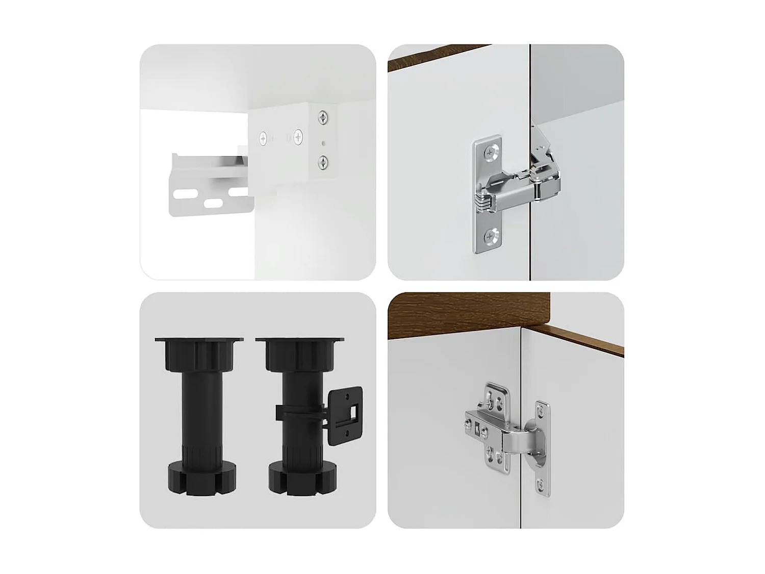 14-tlg. Küchenschrank-Set Kalmar Braun Eichen-Optik Holzwerkstoff