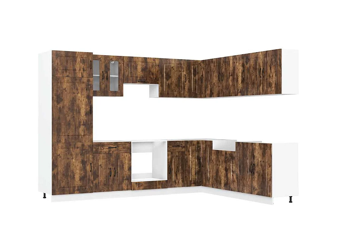 Ensemble d'armoires de cuisine 14 pcs Kalmar bois d'ingénierie