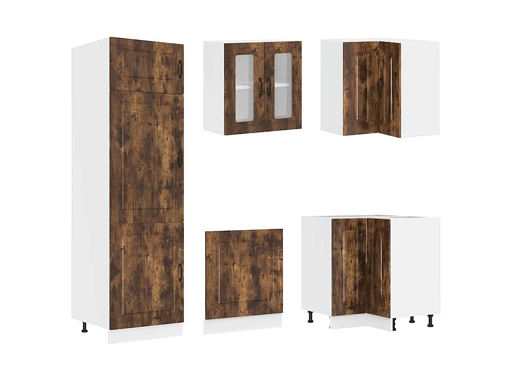 Ensemble d'armoires de cuisine 14 pcs Kalmar bois d'ingénierie