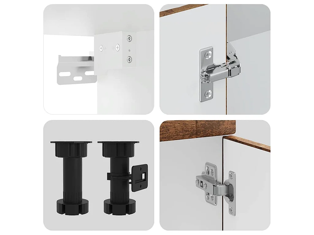 Ensemble d'armoires de cuisine 14 pcs Porto bois d'ingénierie