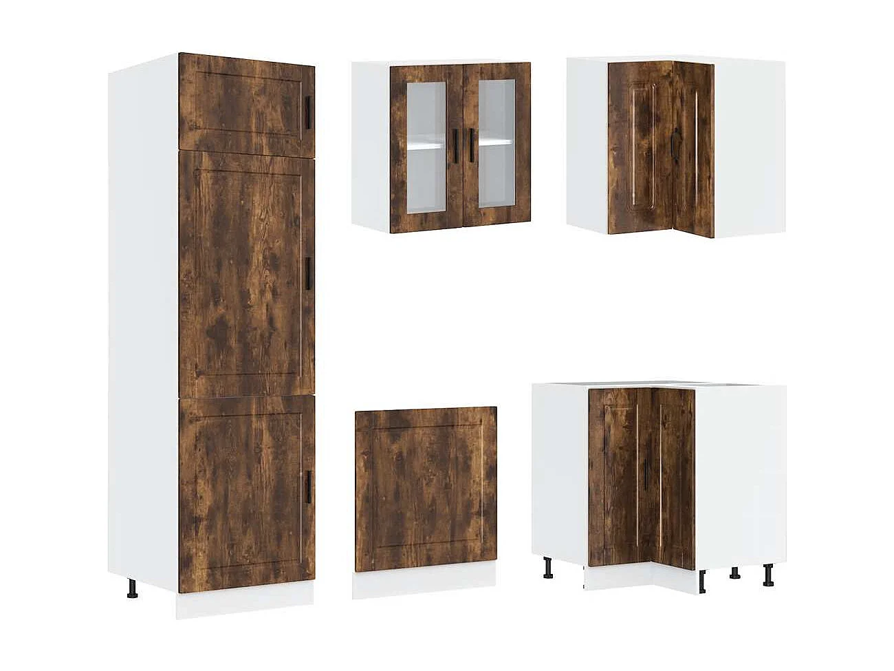 Ensemble d'armoires de cuisine 14 pcs Porto bois d'ingénierie