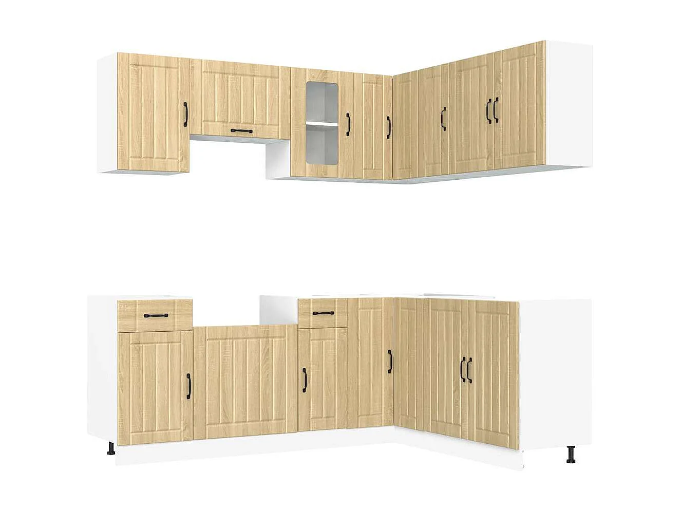 Ensemble d'armoires de cuisine 11 pcs Kalmar bois d'ingénierie