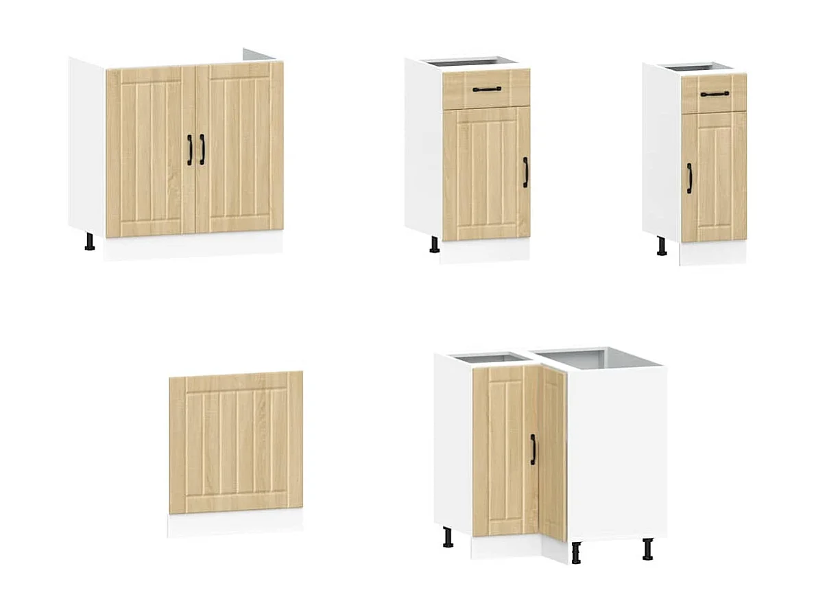 Ensemble d'armoires de cuisine 11 pcs Kalmar bois d'ingénierie