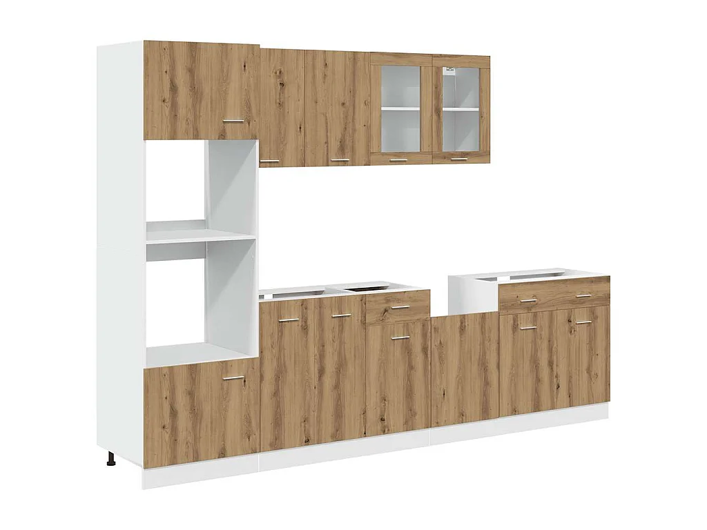 7-tlg. Küchenschrank-Set Lyon Artisan-Eiche Holzwerkstoff