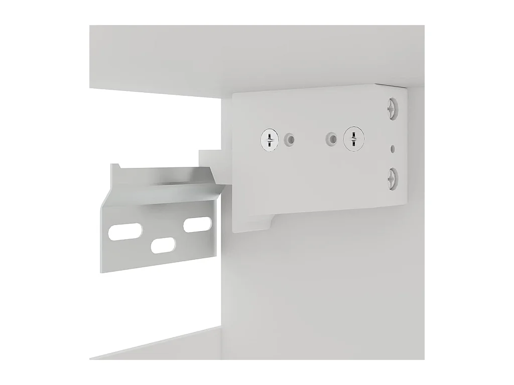 Ensemble de 7 meubles de cuisine "Lyon" en bois d'ingénierie blanc