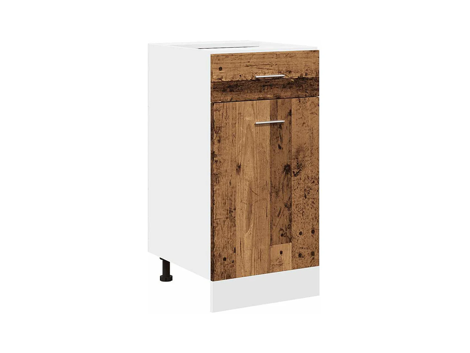 Ensemble de 7 meubles de cuisine "Lyon" en bois d'ingénierie vieilli