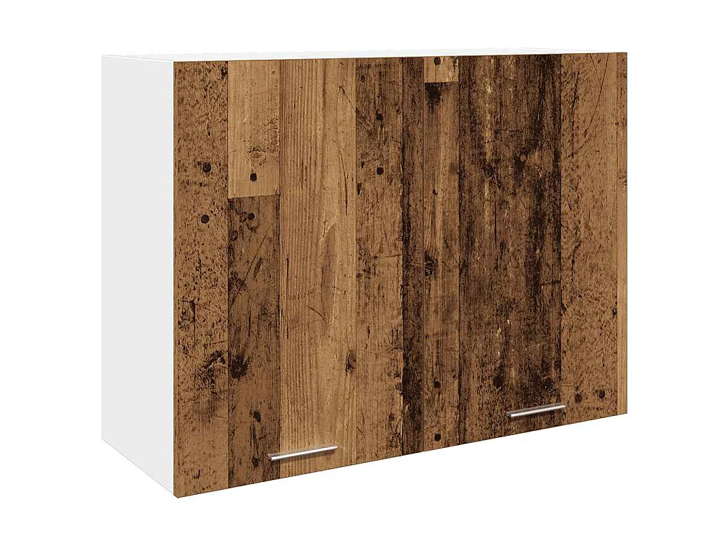 Ensemble de 7 meubles de cuisine "Lyon" en bois d'ingénierie vieilli