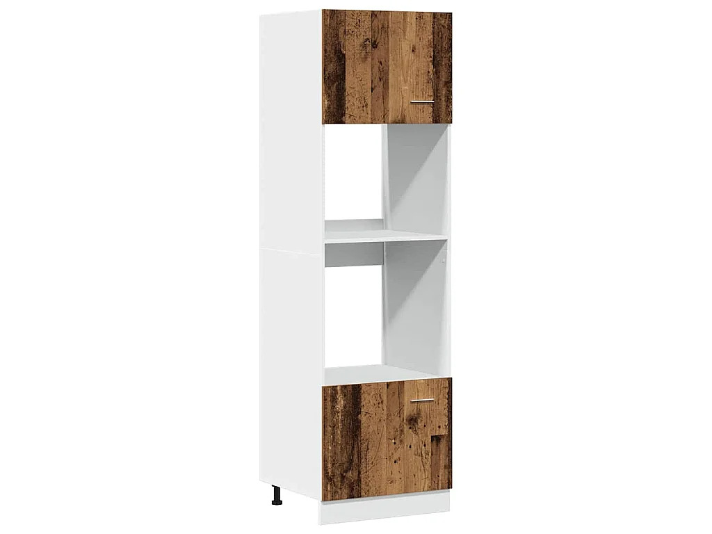 Ensemble de 7 meubles de cuisine "Lyon" en bois d'ingénierie vieilli